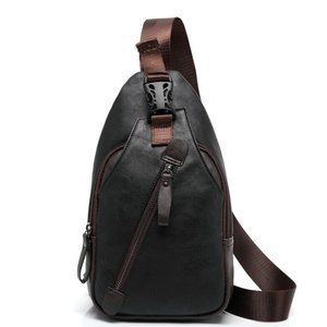 Leather Chest BackPack Cross Body Bum Bag